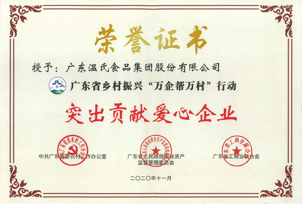 OLE777股份被授予广东省墟落振兴“万企帮万村”行动突出孝顺爱心企业称呼.png